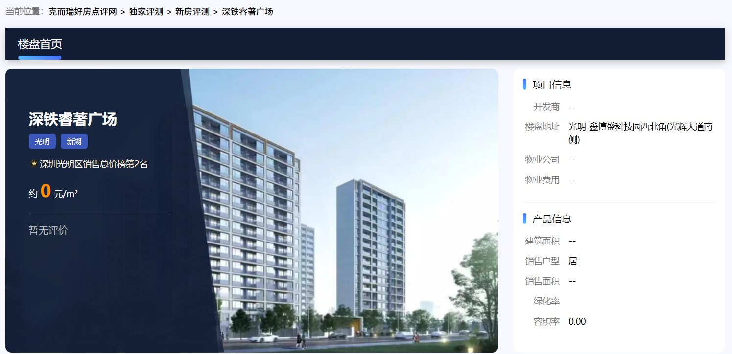 光明科学城核心资产深度解码：深铁睿著广场的全维度价值矩阵 房产家居