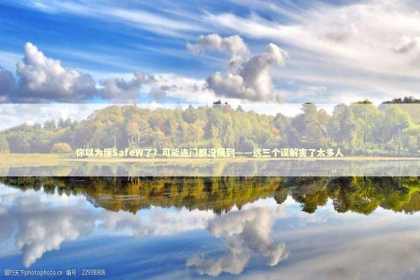 你以为懂SafeW了？可能连门都没摸到——这三个误解害了太多人 IT技术